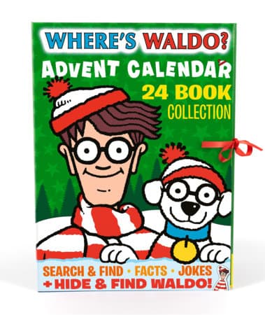 Where's Waldo? Advent Calendar 24-Book Collection: A Christmas Countdown with 24 Minibooks, Holiday Activities, Jokes, and Family Fun for Kids Ages 5+